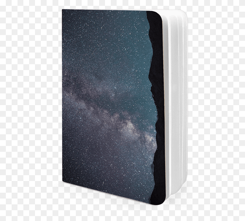 489x697 Descargar Png Dailyobjects Starry Night Sky A5 Cuaderno Liso Comprar Frost, Naturaleza, Aire Libre, Noche Hd Png