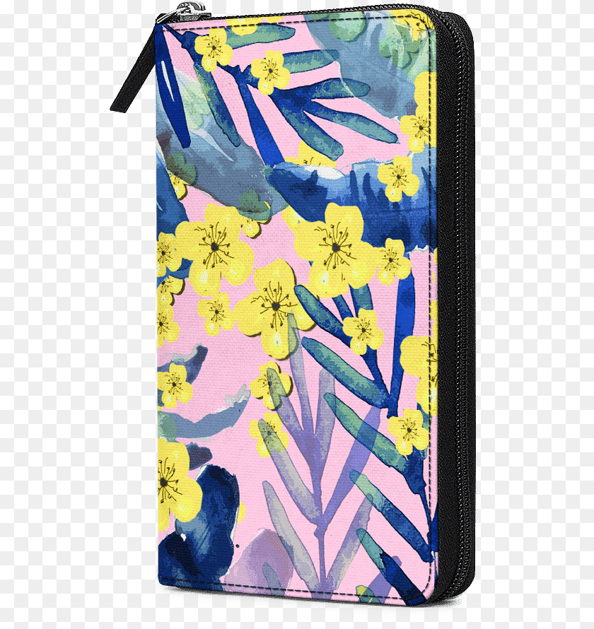 532x890 Dailyobjects Tropical Flower Yellow Blue Travel Organiser Mobile Phone, Plant, Accessories Sticker PNG