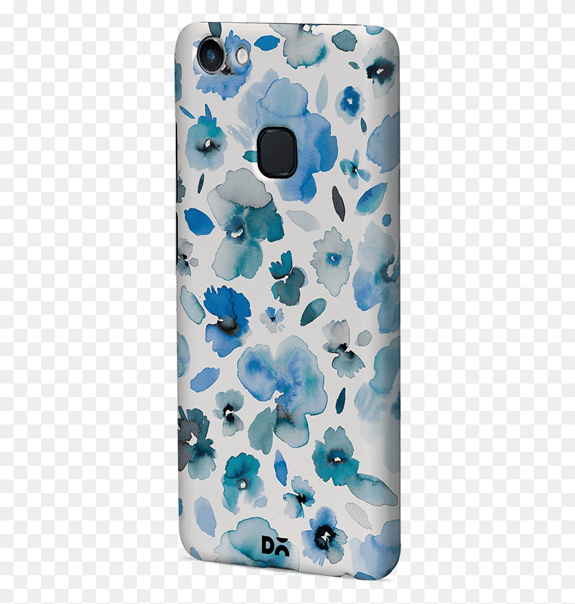 334x822 Dailyobjects Tropical Watercolor Flowers Blue Case Mobile Phone Case, Rug, Furniture, Paper HD PNG Download