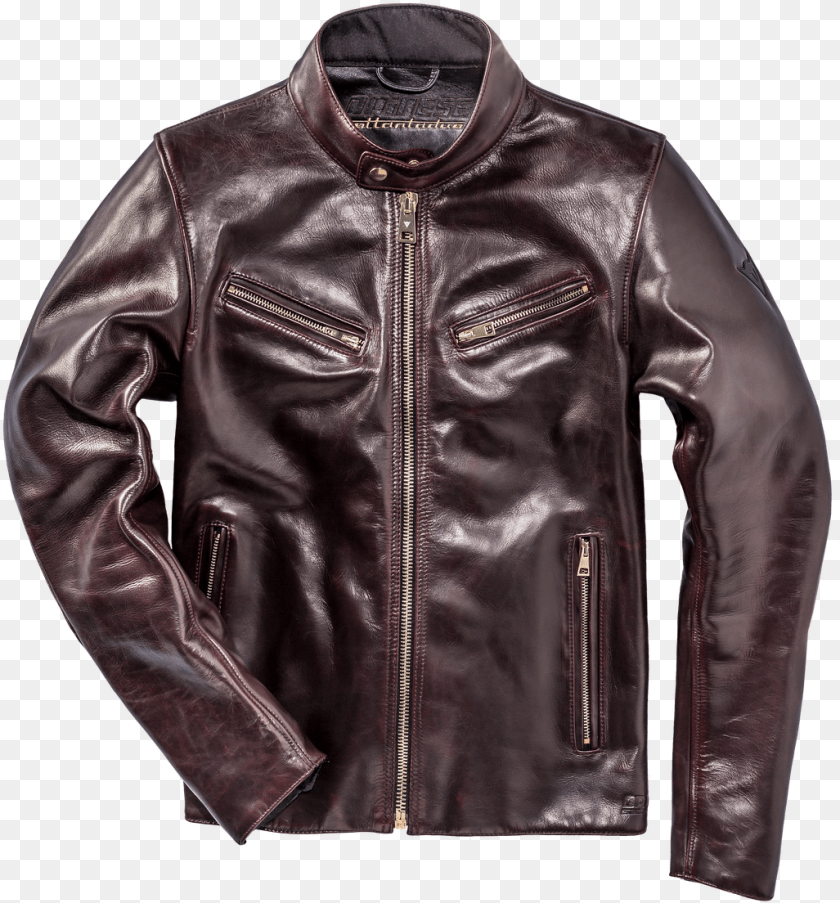 Dainese Patina72 Leather Jacket, Clothing, Coat, Leather Jacket Clipart PNG