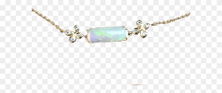 601x293 Dainty Opal And Diamond Choker Necklace Set In 18K Necklace, Ornament, Gemstone, Jewelry Descargar Hd Png