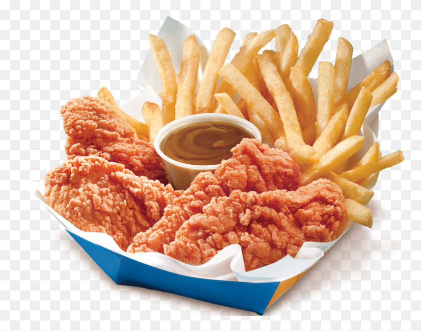 787x607 Dairy Queen Chicken Strip Basket, Fries, Food, Fried Chicken HD PNG Download