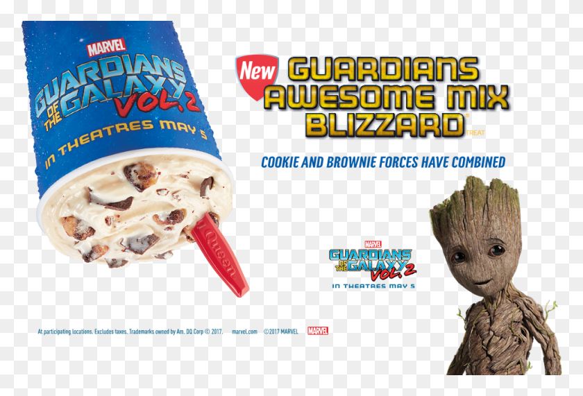 960x630 Dairy Queen Unveils The Guardians Of The Galaxy Soundtrack Dairy Queen Guardians Of The Galaxy Blizzard, Food, Person, Human HD PNG Download