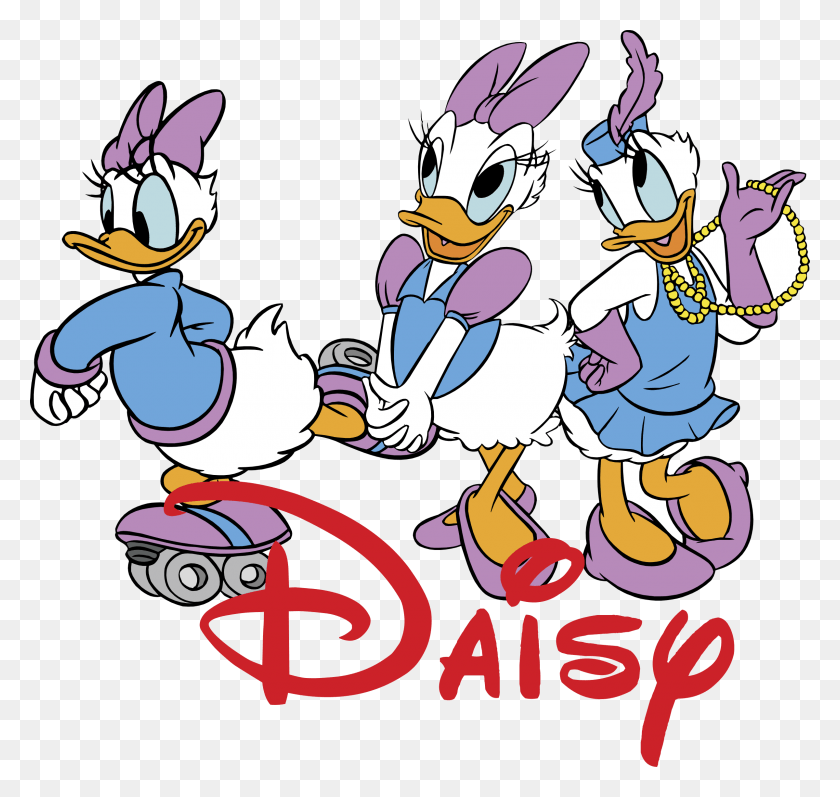 2400x2269 Daisy Logo Transparent Daisy Duck Logo, Comics, Book, Graphics HD PNG Download