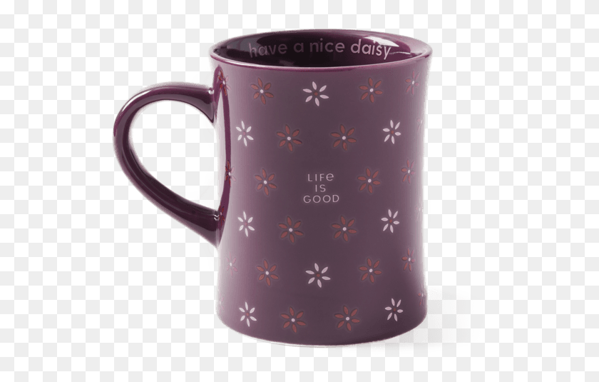 544x475 Daisy Pattern Diner Mug Coffee Cup, Cup, Soil, Jug HD PNG Download