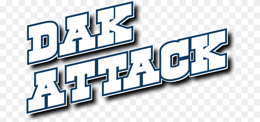 677x394 Dak Attack, City, Text, Scoreboard Sticker PNG