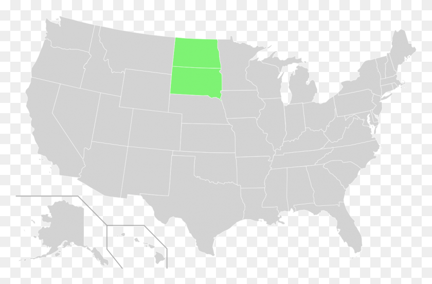 1162x734 Dakota States Won By Trump And Clinton, Map, Diagram, Nature HD PNG Download