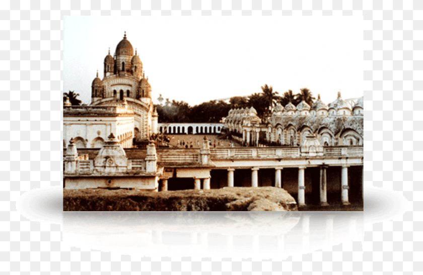 875x547 Dakshineswar Kali Temple At Dusk 812 Palace, Architecture, Building, Monastery HD PNG Download