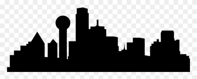 1120x397 Dallasfort Worth International Airport Skyline Clip City Of Dallas Silhouette, Gray, World Of Warcraft HD PNG Download