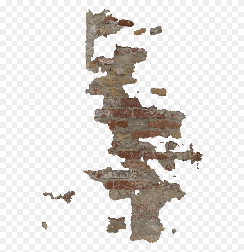 558x808 Damage Damaged Brick Wall, Map, Diagram, Atlas Descargar Hd Png