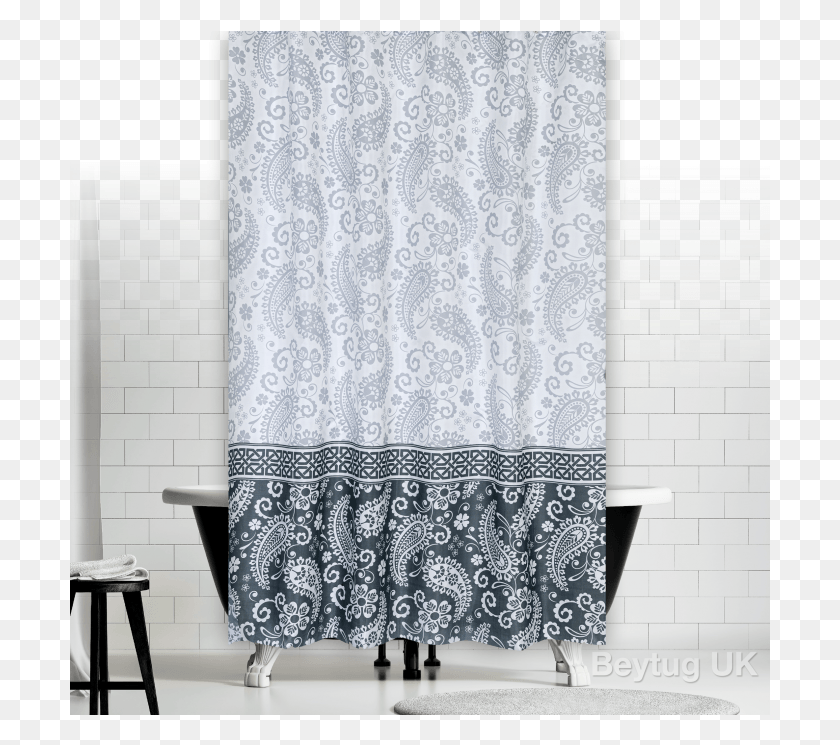 701x685 Damask Shower Curtain Camasir Makina Ortusu Yapimi, Rug, Shower Curtain, Furniture HD PNG Download