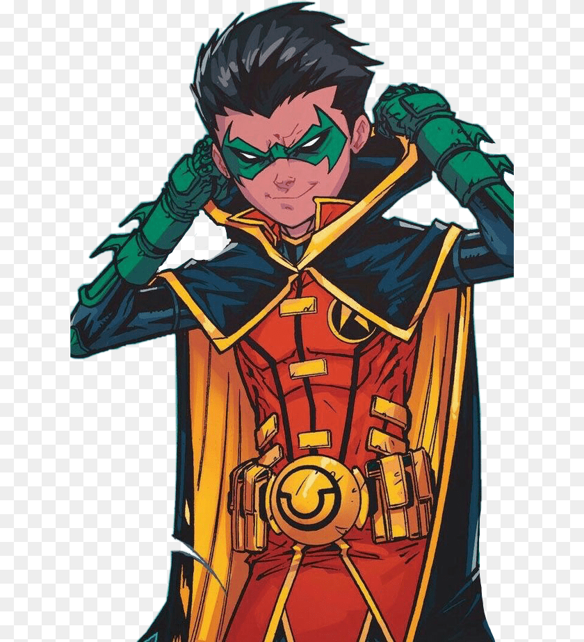 Damian Wayne Robin Comics Damian Wayne Robin Background, Adult, Male, Man, Person Transparent PNG