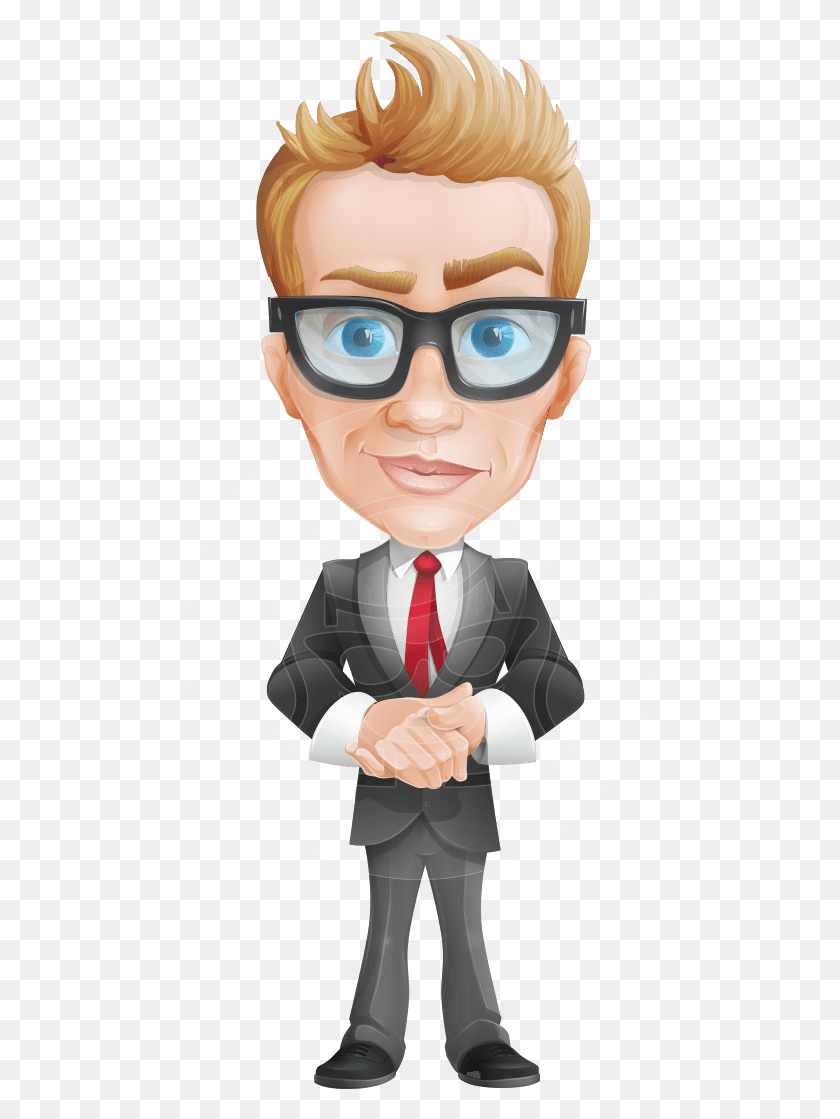 479x1059 Dan As Mr Cartoon Man With Glasses, Accessories, Accessory, Tie HD PNG Download
