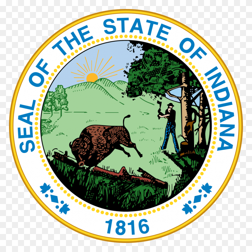 1024x1024 Dan Granquist For State Representative Business Owner Seal Of Indiana, Label, Text, Logo HD PNG Download