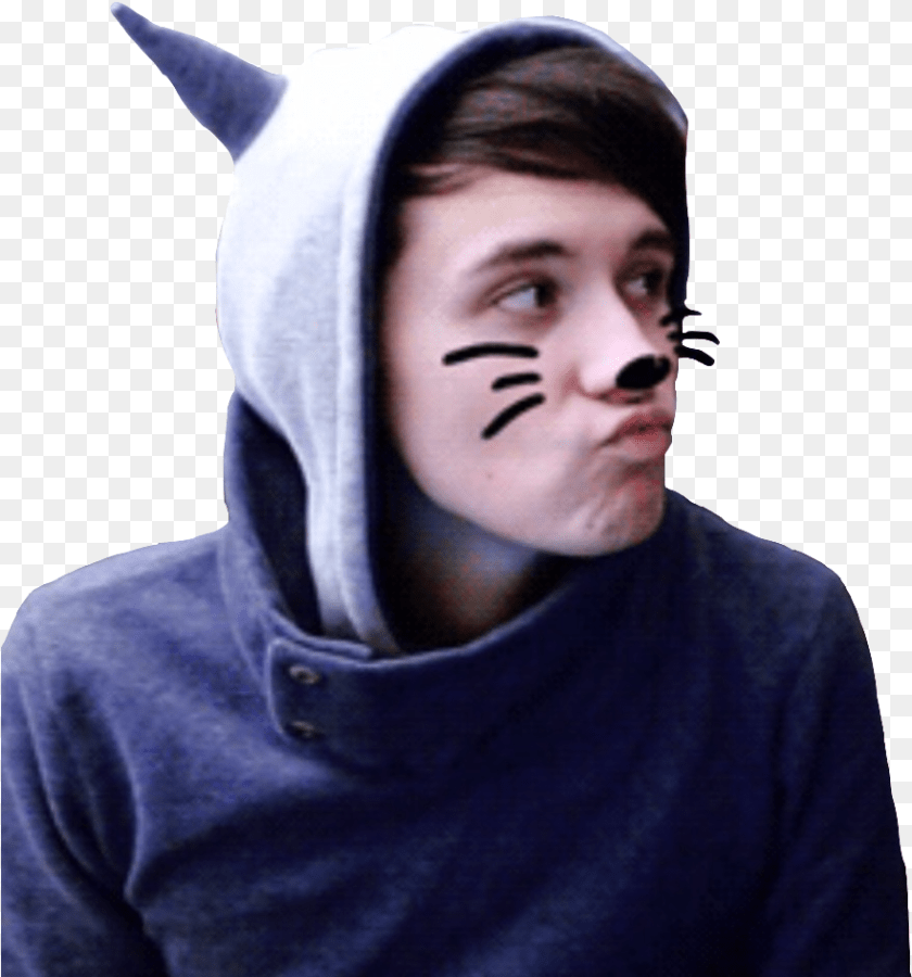 Dan Howell Dan And Phil, Sweatshirt, Sweater, Knitwear, Hoodie Clipart PNG