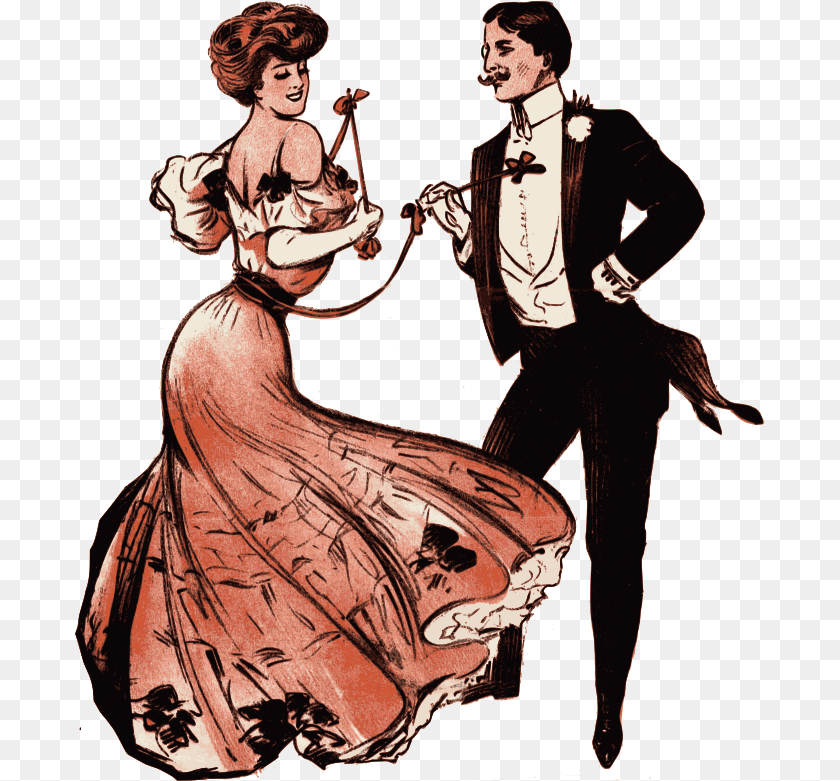 692x781 Dance Partner, Formal Wear, Dress, Publication, Comics Sticker PNG