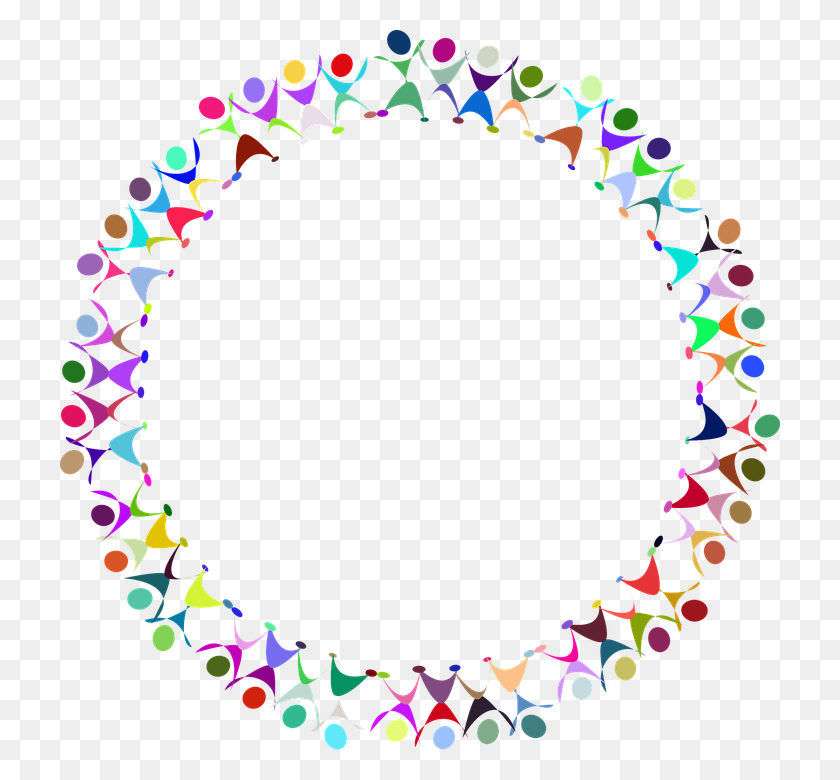 720x720 Dance People Persons Human Dancing Abstract Art Circle Of People Border, Bracelet, Jewelry, Accessories HD PNG Download