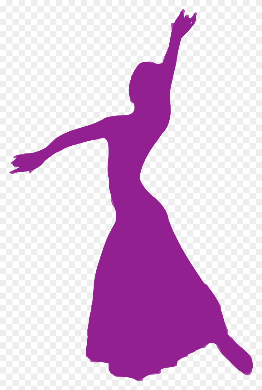 1568x2400 Dancer Clipart Purple Vector Silueta Flamenco, Pose De Baile, Actividades De Ocio, Danza Hd Png