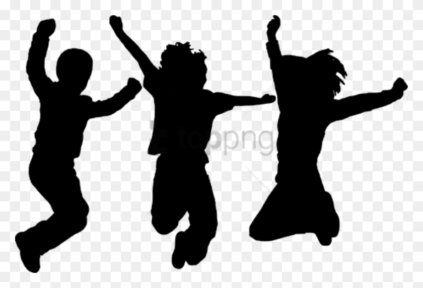 850x559 Dancing Clipart Dance Kids Silhouette, Person, Human HD PNG Download