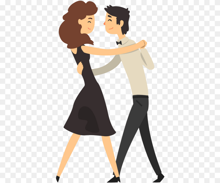 418x699 Dancing Lover Cartoon, Person, Leisure Activities, Adult, Woman Transparent PNG