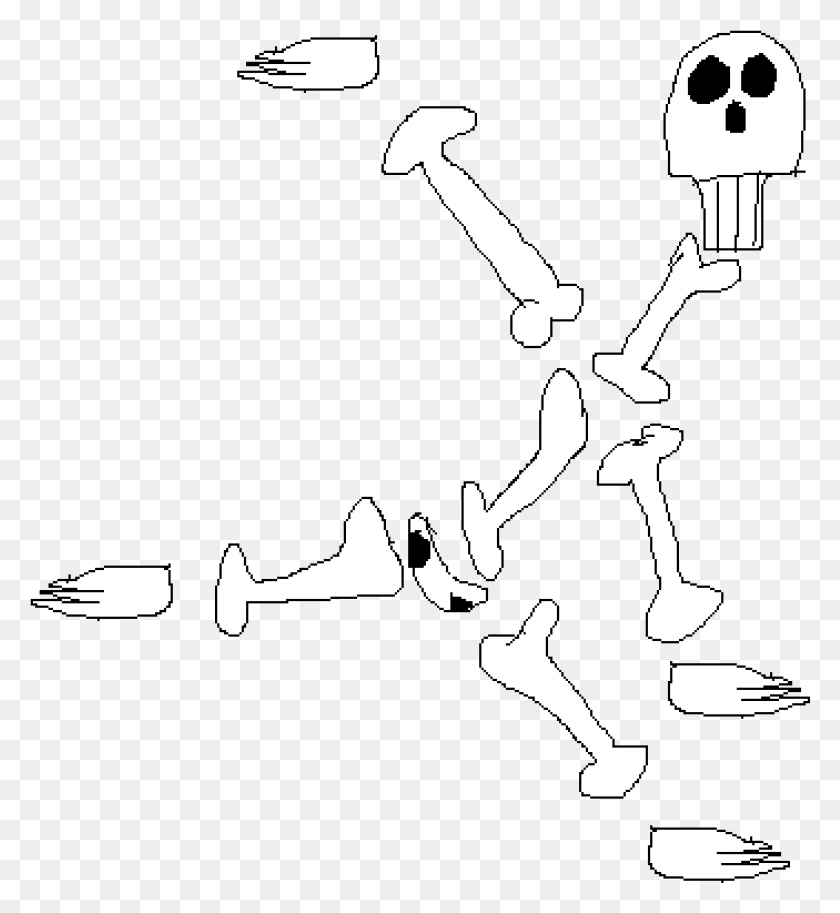 1054x1153 Иллюстрация Танцующего Скелета, Трафарет, Исполнитель Hd Png Скачать