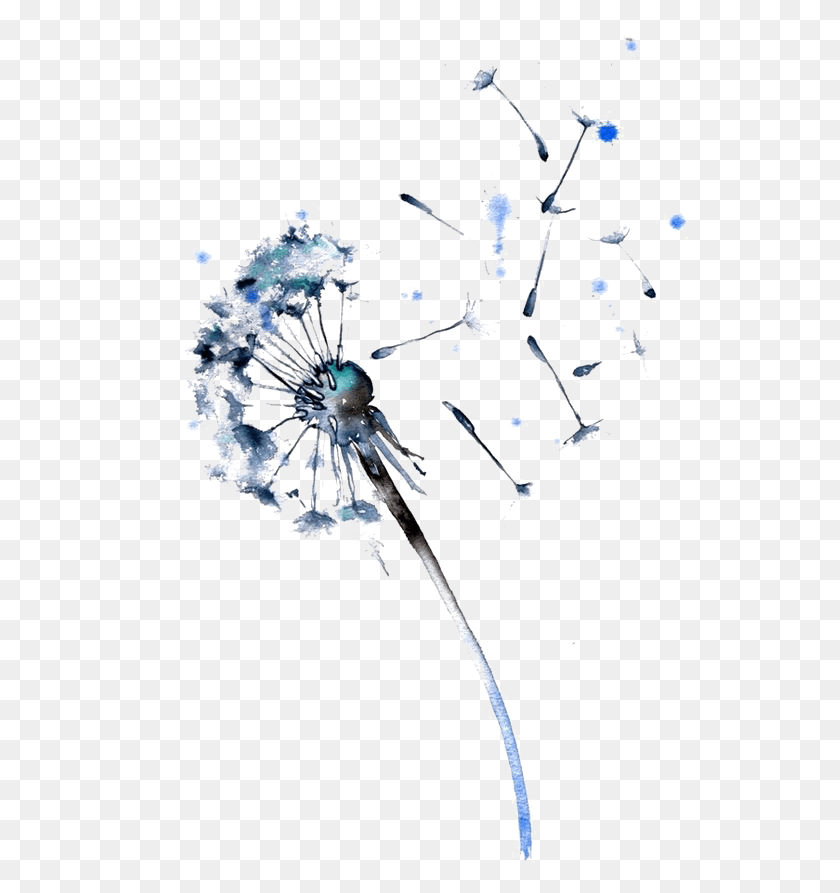 Dandelion Transparent Watercolor Watercolour Dandelion Tattoo, Snowflake, Cross, Symbol HD PNG Download