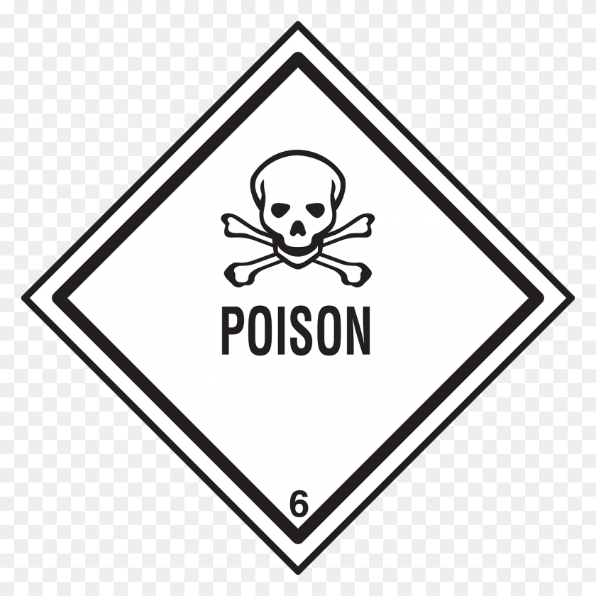 1280x1280 Опасный Газ Информация Предупреждение Ядовитый Опасный Adr, Символ, Знак, Этикетка Hd Png Скачать