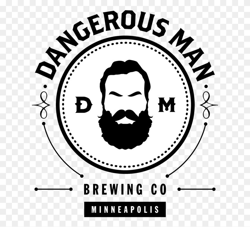 631x701 Dangerous Man Brewing Logo, Label, Text, Stencil Descargar Hd Png