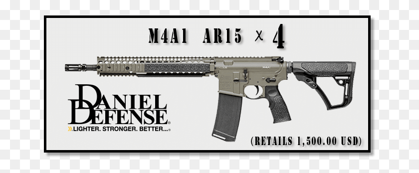 666x287 Daniel Defense, Gun, Weapon, Weaponry HD PNG Download