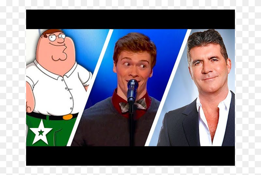 673x505 Daniel Ferguson Impressionist Takes On Simon Cowell Peter Griffin Family Guy, Person, Human, Crowd HD PNG Download