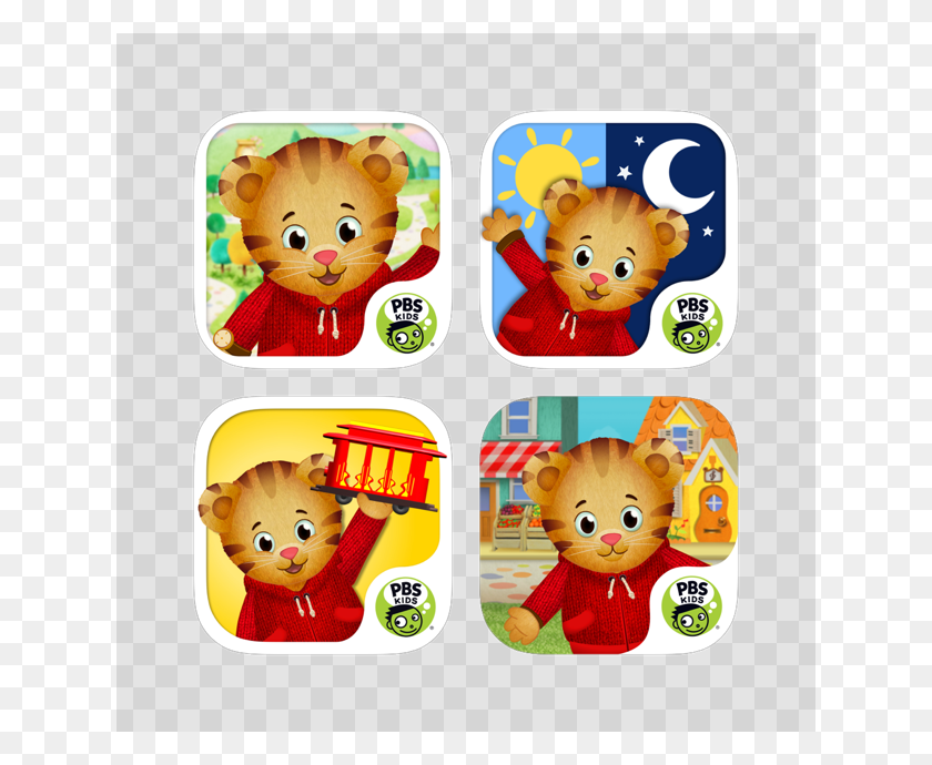 630x630 Daniel Tiger39s Neighborhood Collection On The App Store Daniel Tiger Day And Night, Text, Label, Alphabet HD PNG Download