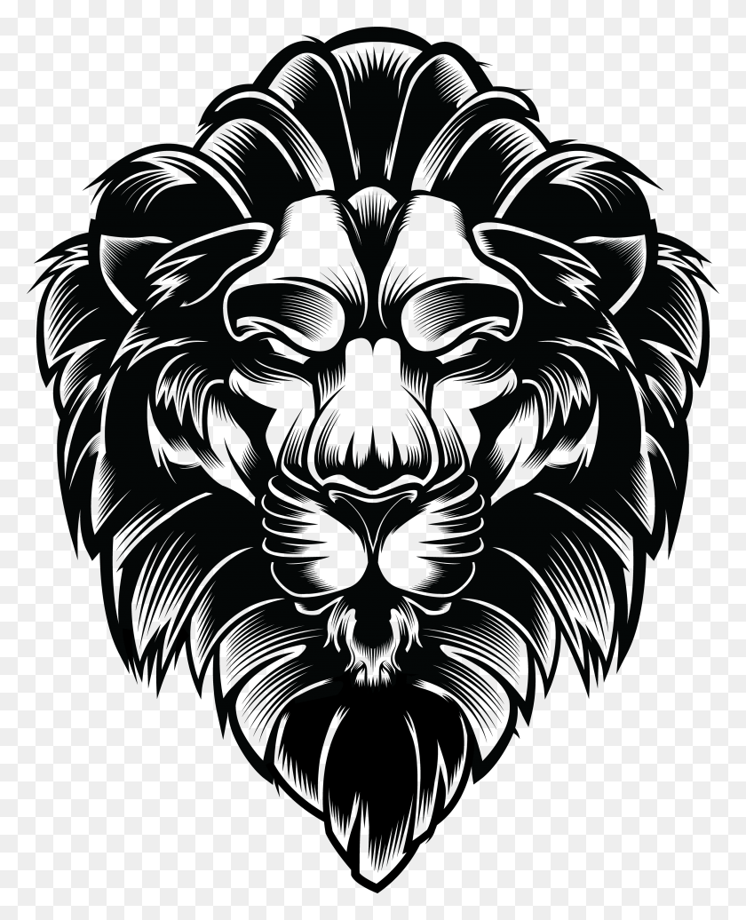 3840x4809 Daniele Caruso And Illustration, Mammal, Animal, Lion HD PNG Download