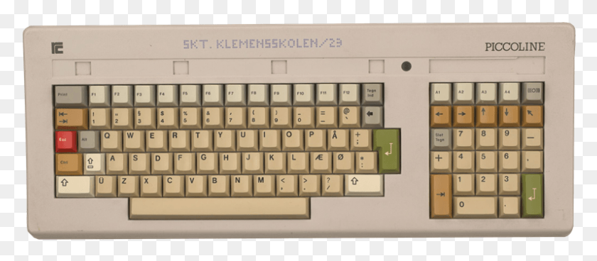 796x315 Danish Produced Keyboard Part Of The School Computer Ibm Keyboard Kb, Computer Keyboard, Computer Hardware, Hardware HD PNG Download