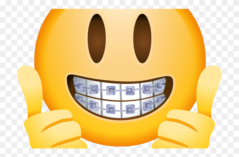 723x492 Dank Laughing Emoji Emoji Braces Faces, Text, Jaw, Teeth HD PNG Download