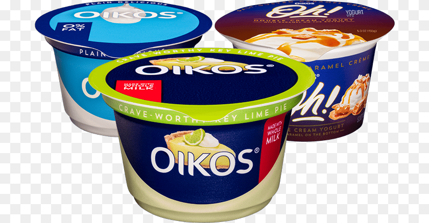 Dannon Oikos, Dessert, Food, Yogurt, Cream PNG