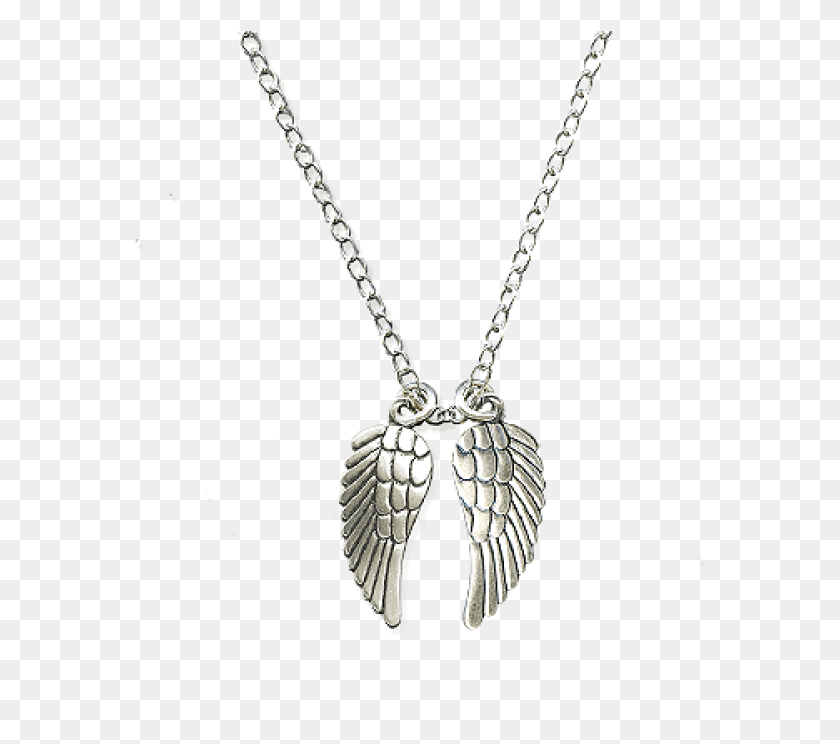 572x684 Danon Long Necklace With Angel Wings Locket, Jewelry, Accessories, Accessory HD PNG Download
