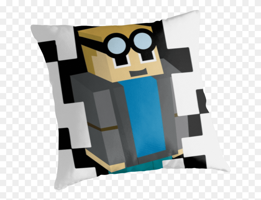 649x585 Dantdm The Diamond Minecart Cushion, Pillow, Couch, Furniture HD PNG Download