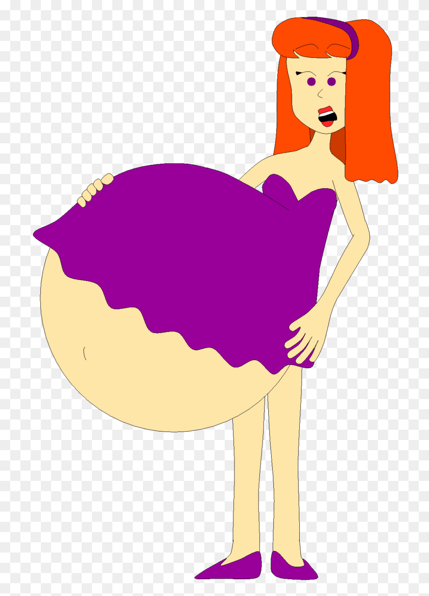 722x1105 Daphne Feels Her Pregnant Belly By Angry Signs, Person, Human, Clothing HD PNG Download