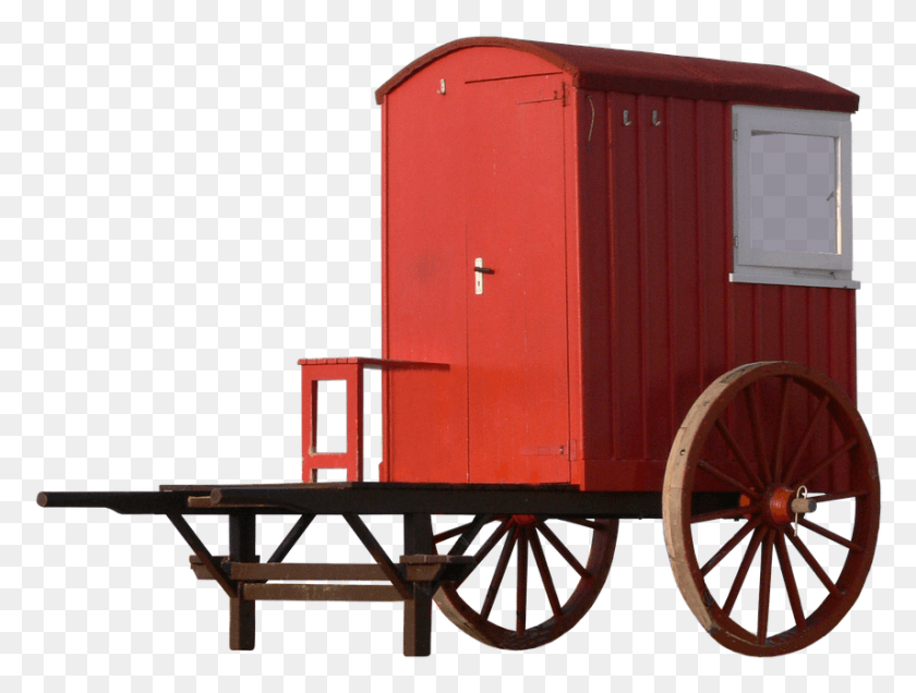 856x633 Dare Beach Dare Red Wooden Wheels Spokes Hub Wagon, Wheel, Machine, Vehicle HD PNG Download