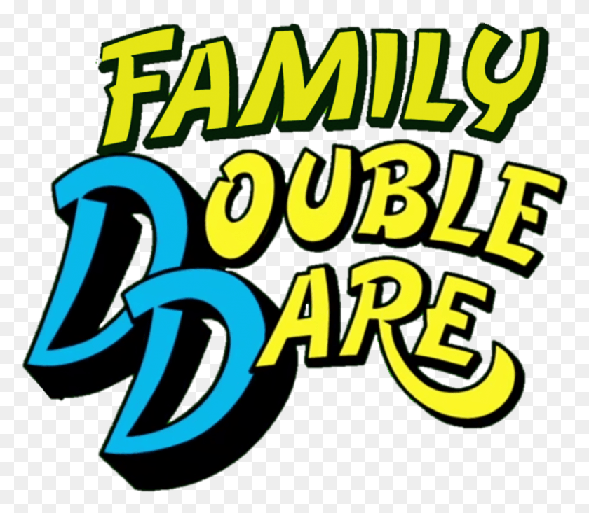 826x713 Descargar Png Dare Logo Family Double Dare Logo, Texto, Alfabeto, Word Hd Png