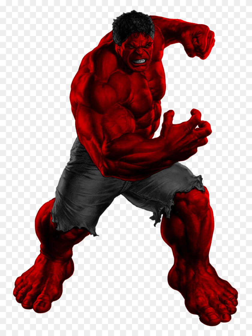 753x1060 Daredevil Clipart Marvel Nemesis Red Hulk, Clothing, Apparel, Person HD PNG Download