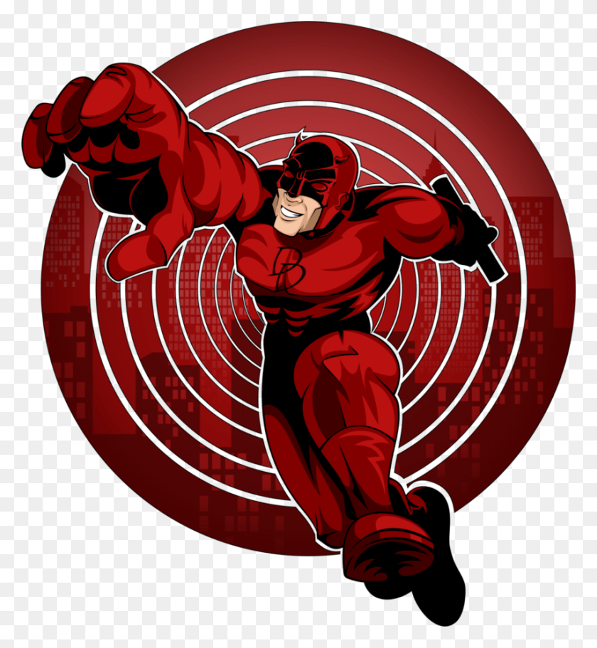 855x934 Daredevil Daredevil, Hand, Duel, Wasp HD PNG Download