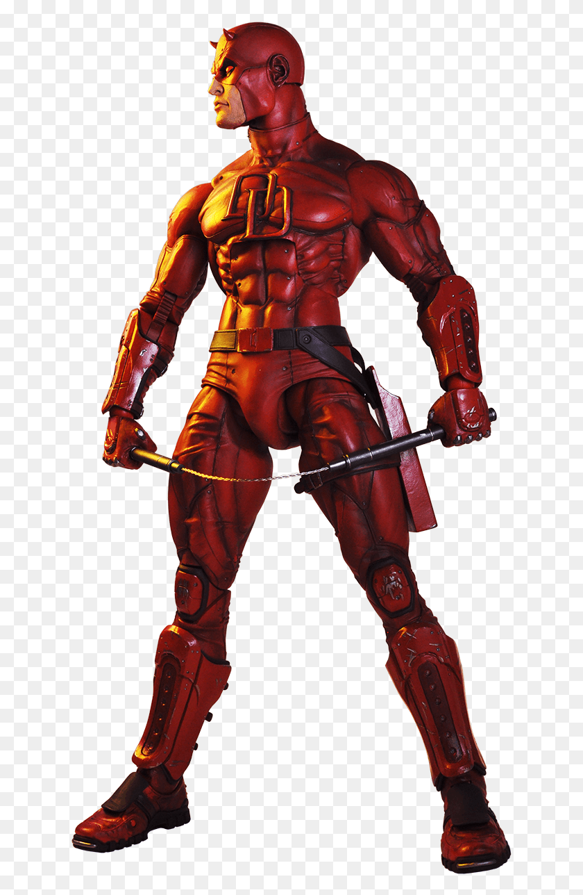 635x1228 Daredevil The Man Without Fear Joins Neca39s Line Flash Justice League, Person, Human, Costume HD PNG Download