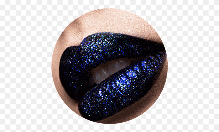 449x449 Dark Blue Glitter Lipstick, Light, Person, Human HD PNG Download