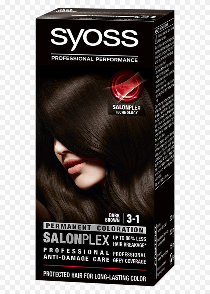 557x1117 Dark Brown Syoss Hair Color, Poster, Advertisement, Flyer HD PNG Download