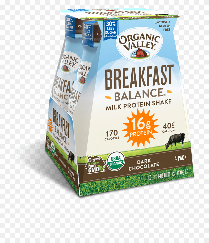 733x919 Dark Chocolate Breakfast Balance Protein Shake Organic Valley, Food, Horse, Mammal HD PNG Download