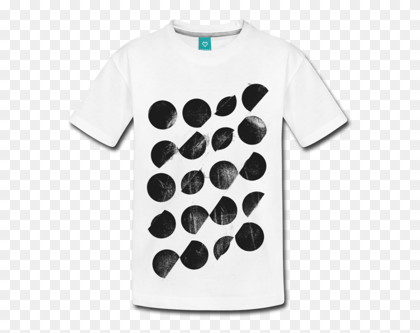 574x606 Dark Circles Geometric Pattern Distressed White Baby T Shirt, Plectrum, T-Shirt, Clothing Descargar Hd Png