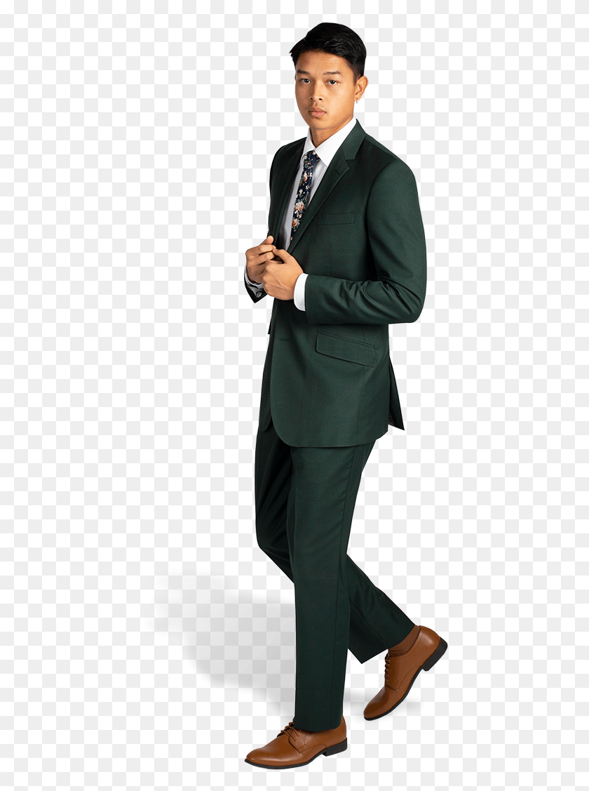 440x1067 Dark Green Rental Suit Tuxedo Rental Emerald Green, Overcoat, Coat, Clothing HD PNG Download