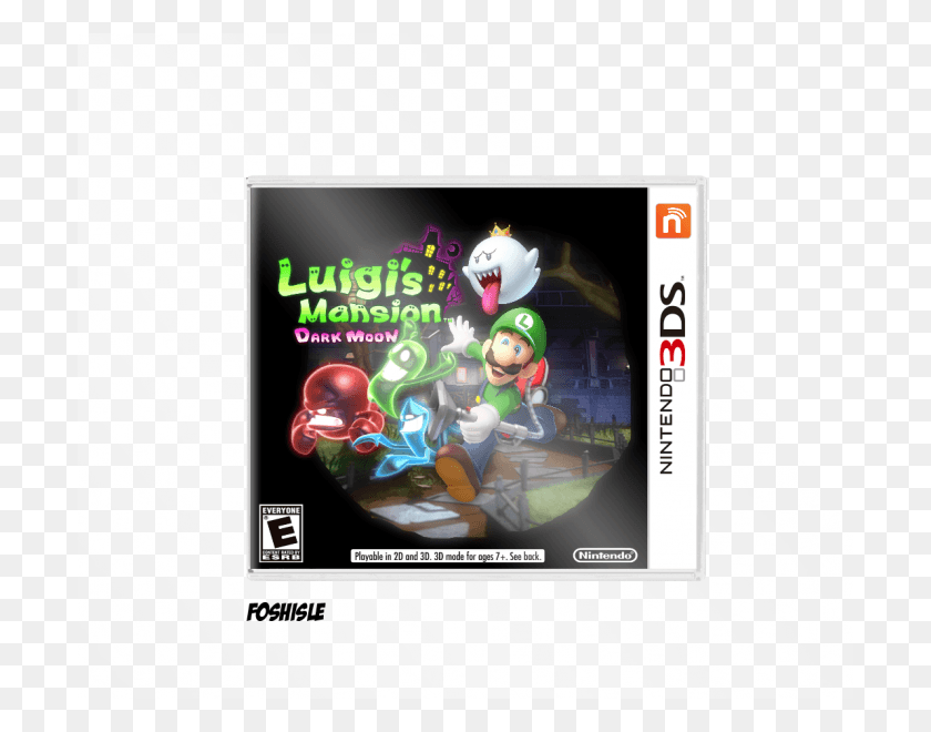 700x600 Descargar Png Dark Moon Box Art Cover Luigi39S Mansion Dark Moon, Angry Birds, Overwatch Hd Png