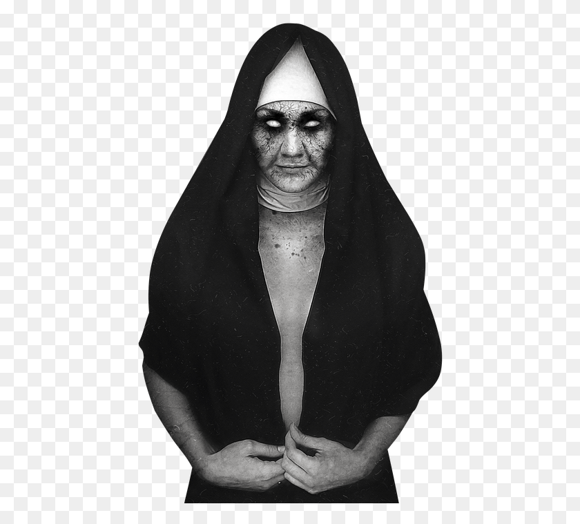 446x699 Dark Nun Scary Religion Demonic Possession Real Png / Ropa Hd Png